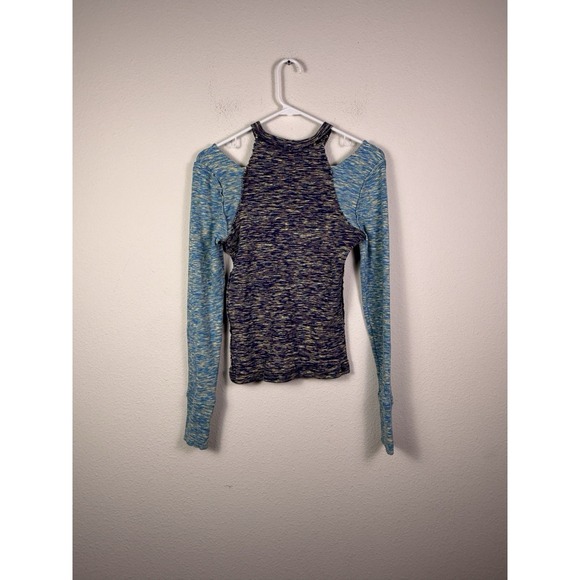 We The Free Tops - We The Free Out Of Control Tee Size L Cold Shoulder Space Dyed Long Sleeve Boho